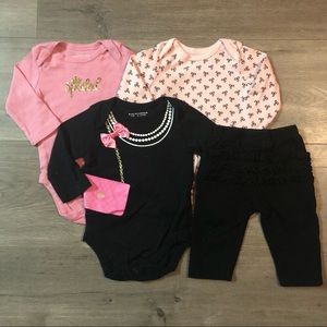 The Children’s Place Onesies and Leggings 0-3 Mo